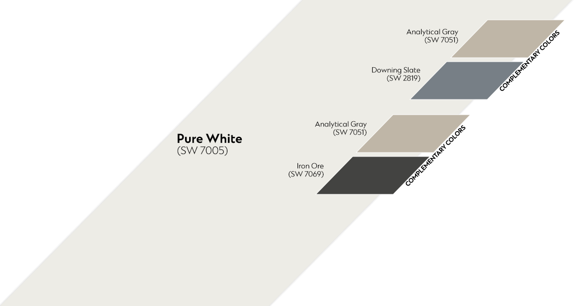Pure White complementary Spectrum color palette