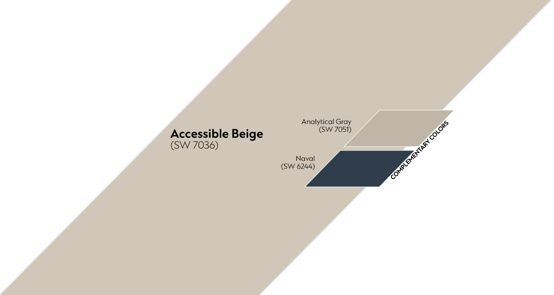 Accessible Beige complementary Spectrum color palette