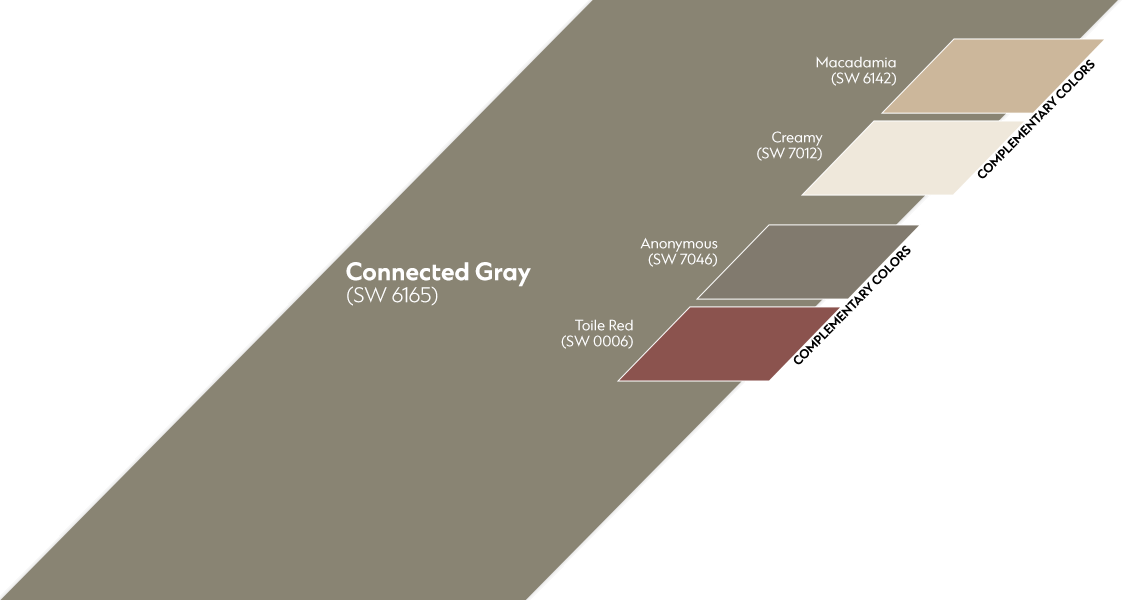 Connected Gray complementary Spectrum color palette