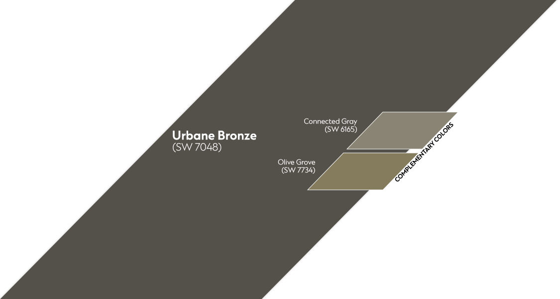 Urbane Bronze complementary Spectrum color palette