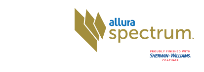 Allura Spectrum, proudly finished with Sherwin-Williams